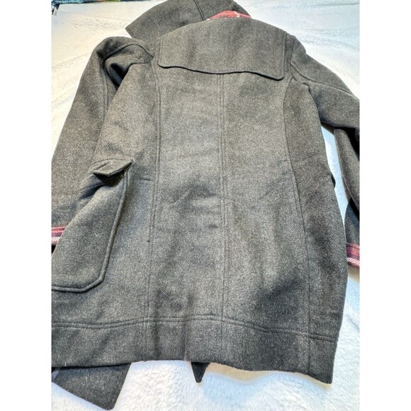 Thread & Supply Womens Black woven Duffle Coat with flannel linging size XL - Picture 10 of 10